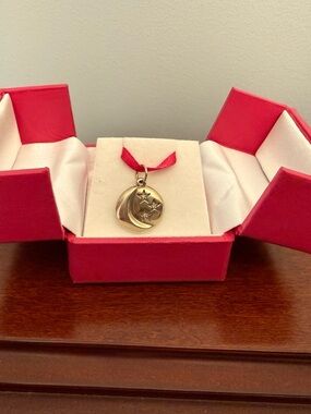 Helen Ficalora 14k White Gold w/ Diamonds Moon & Stars Pendant